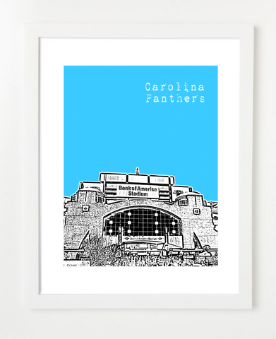 Carolina Panthers Charlotte City North Carolina Poster