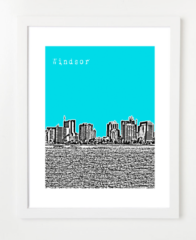 Windsor Ontario Canada Posters and Skyline Art Prints | By BirdAve Posters