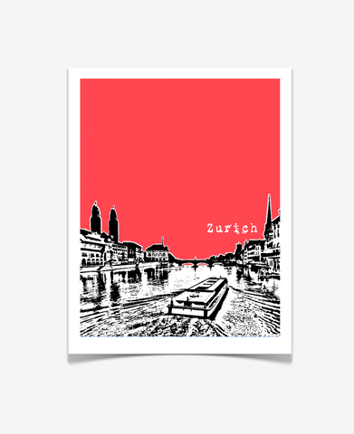 Zurich Switzerland Europe Poster