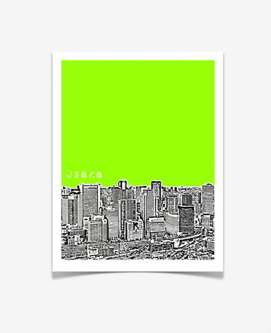 Osaka Japan Asia Poster VERSION 2